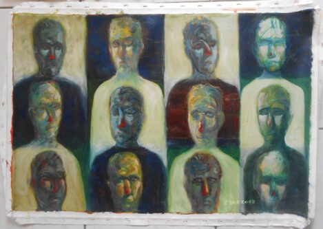 وجوه لوحة زيتية عام ٢٠١٣