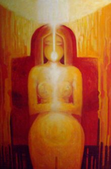 لوحة زيتية بعنوان النور من الداخل