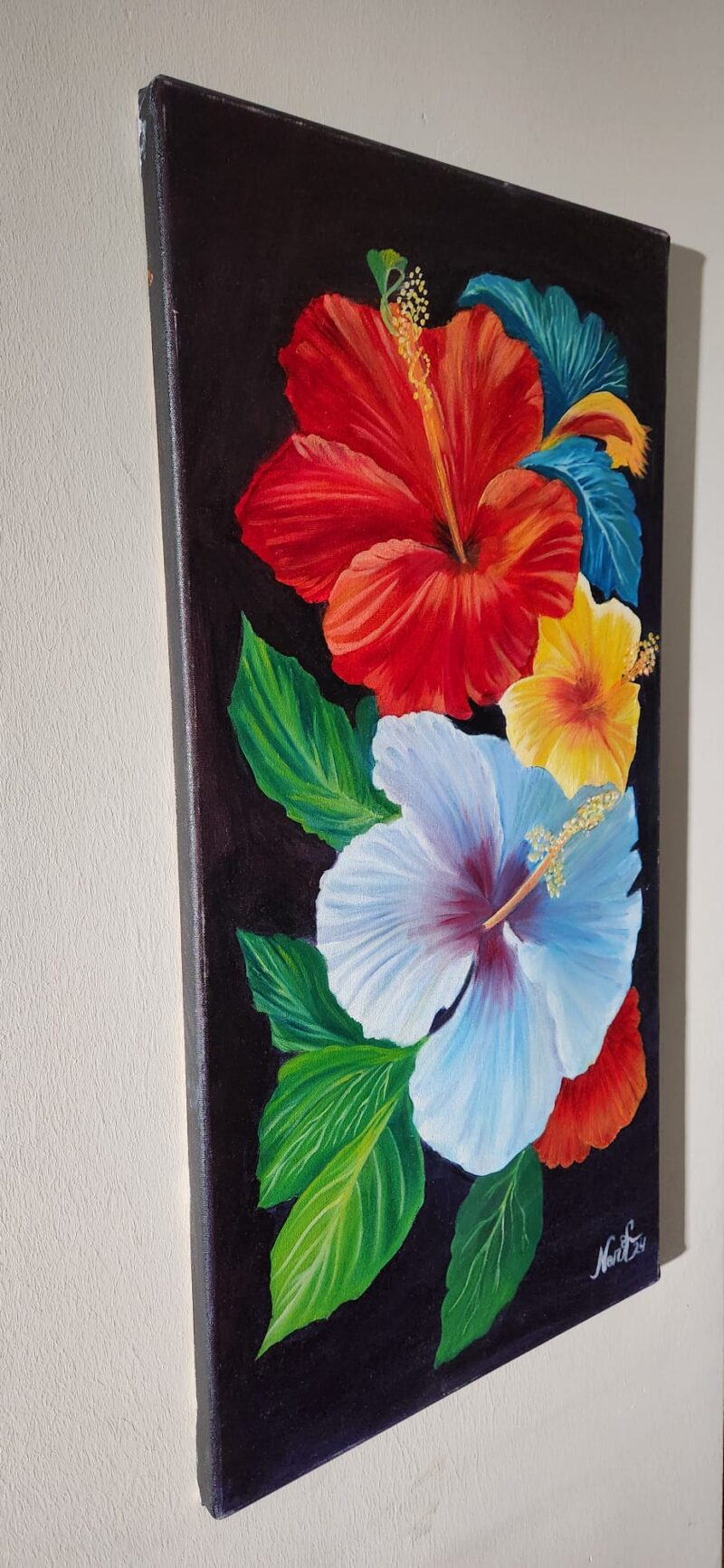زهور الخطمي (الكركديه) لوحة ديكور - Image 5