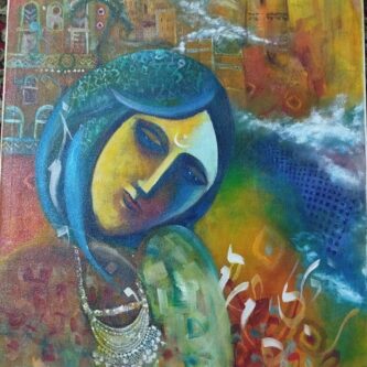 لوحه بالوان امريكا تتحدث عن التراث والموروث الشعبي