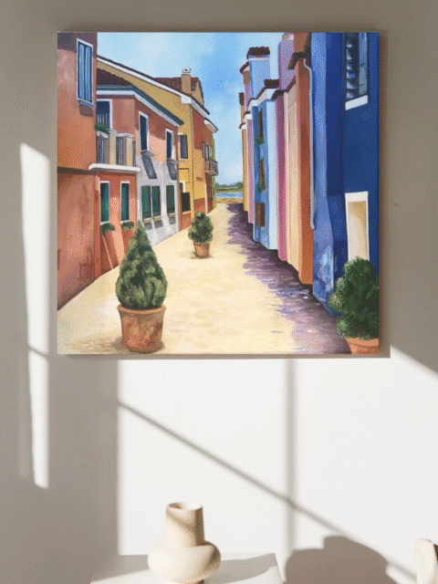 زقاق الألوان ، Ruelle des couleurs