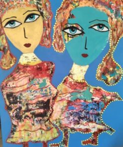 لوحات جدارية فن تشكيلي لوحه الأصدقاء