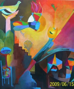 Alternative view of Artist's painting