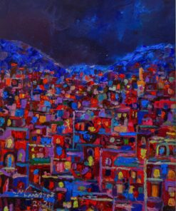 عرض بديل لـ منظر ليلي لحارة هران بذمار