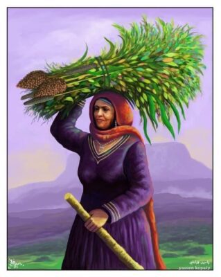 عمل امرأة يمنية ريفية