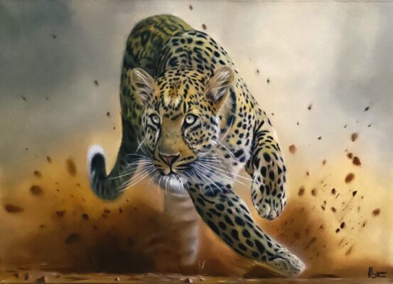 لوحة الفهد المسرع