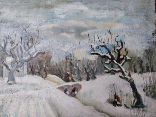 الثلج في حمص