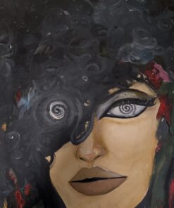 Lady in black hole