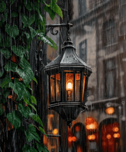 Lantern and the Antique Street