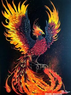 (البعث بعد الرماد) أكريليك على قماش 60*80