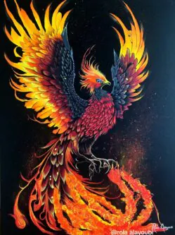 (البعث بعد الرماد) أكريليك على قماش 60*80