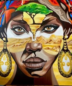 لوحة على القماش بألوان الاكرليك