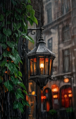 Lantern and the Antique Street