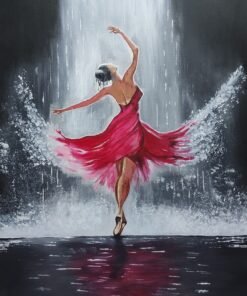 راقصة الباليه تحت المطر