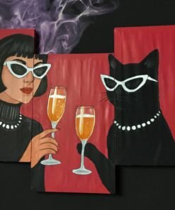 رسم هاند ميد اكريلك علي قماش مقاس 50*90