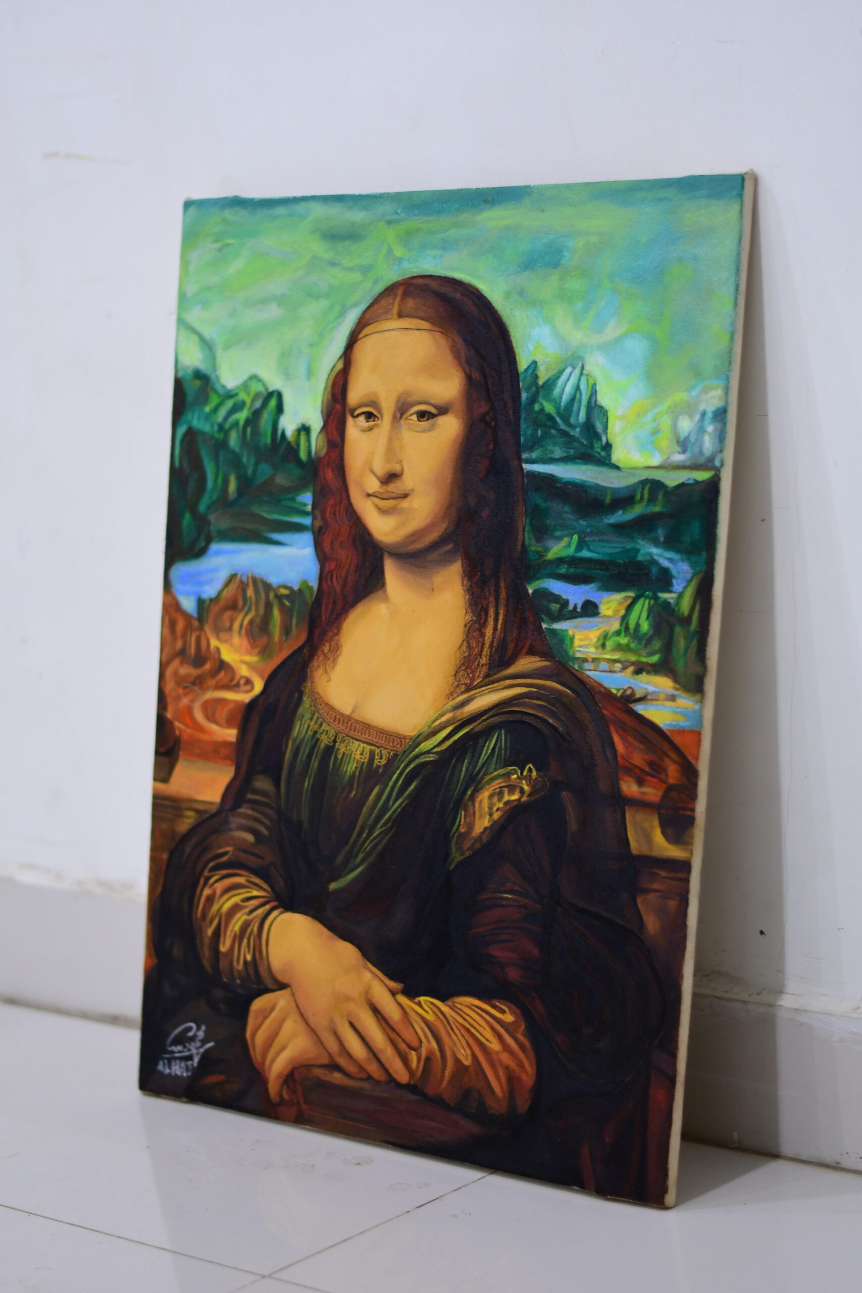 لوحة (الموناليزا اليمنية) Yemeni Mona Lisa - الصورة 3